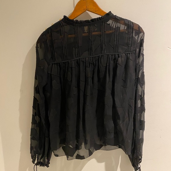 Le fou Wilfred - Black pattern blouse - Picture 3 of 4